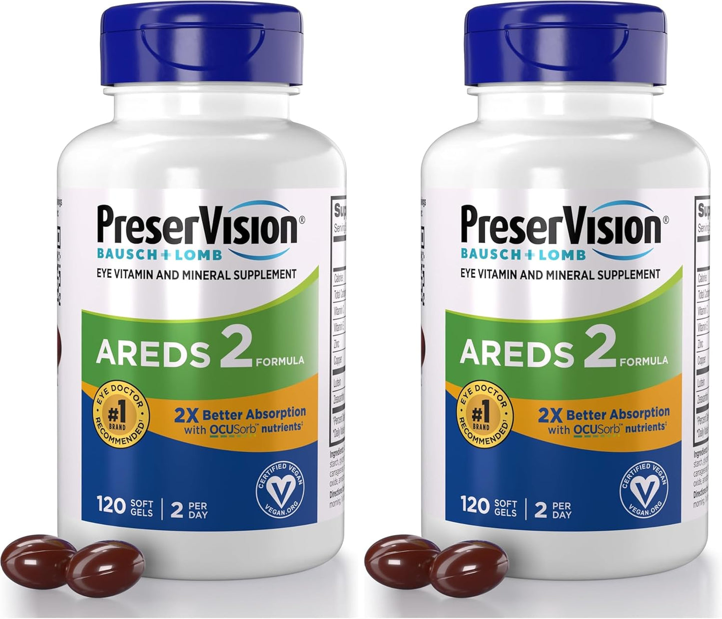 PreserVision AREDS 2 Suplemento de vitaminas y minerales para ojos...