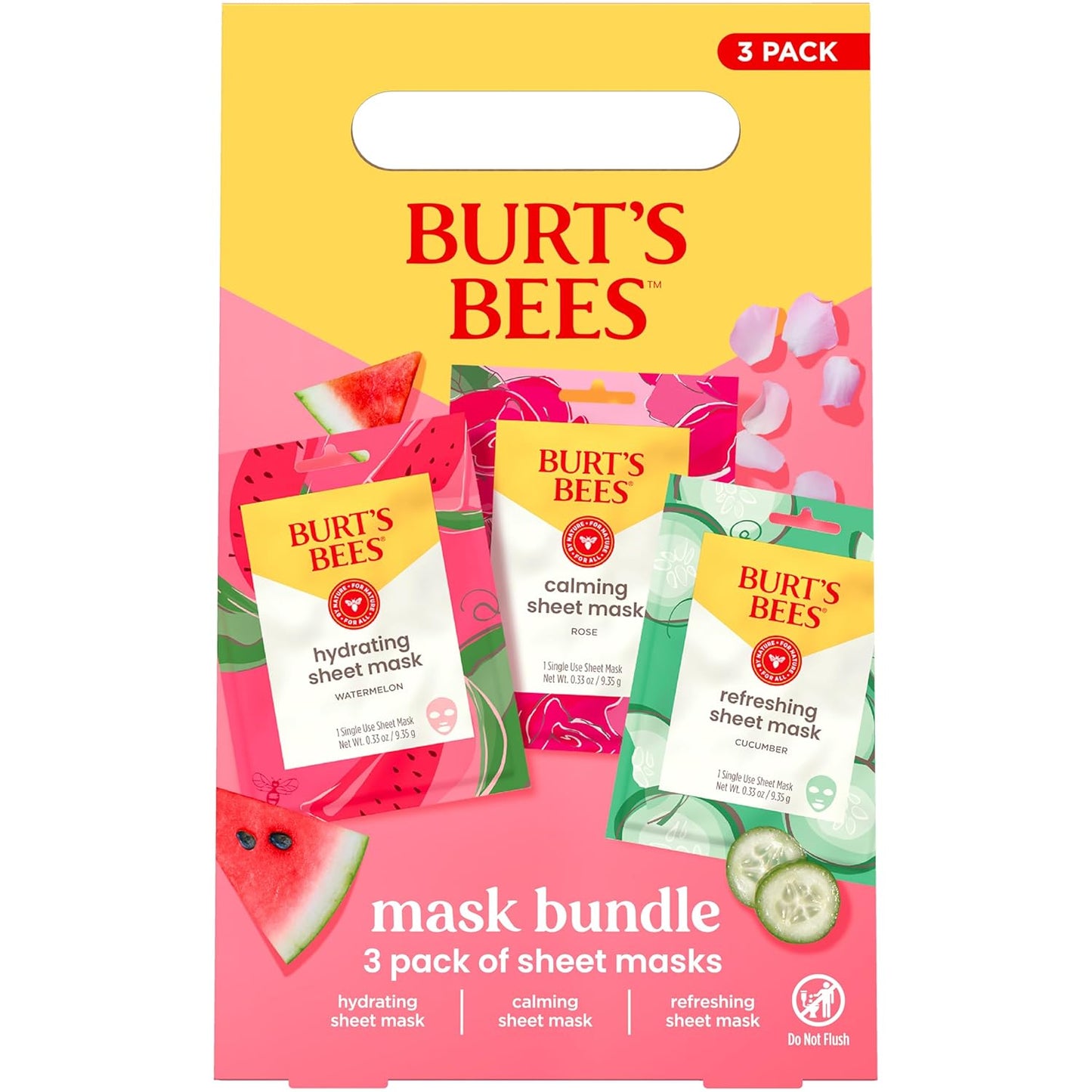 Burt's Bees Regalos para el día de la madre, juego de mascarill...