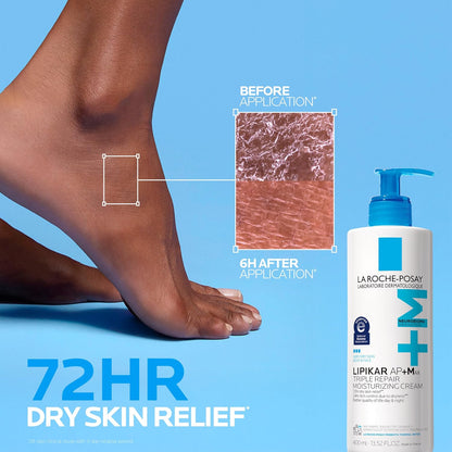 La Roche-Posay Lipikar AP+ - Crema hidratante triple reparadora, lo...
