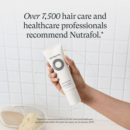 Nutrafol Máscara Exfoliante para el Cuero Cabelludo, Elimina la Acumulación de Productos y el Aceite para un Cabello y Cuero Cabelludo Más Saludables, Formulada por Médicos para el Cabello Fino
