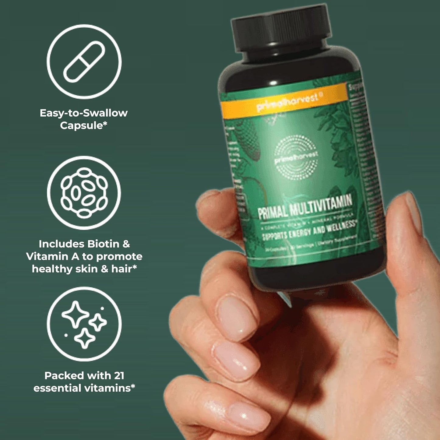 Primal Harvest Primal Multivitamin - Suplemento diario de multivita...