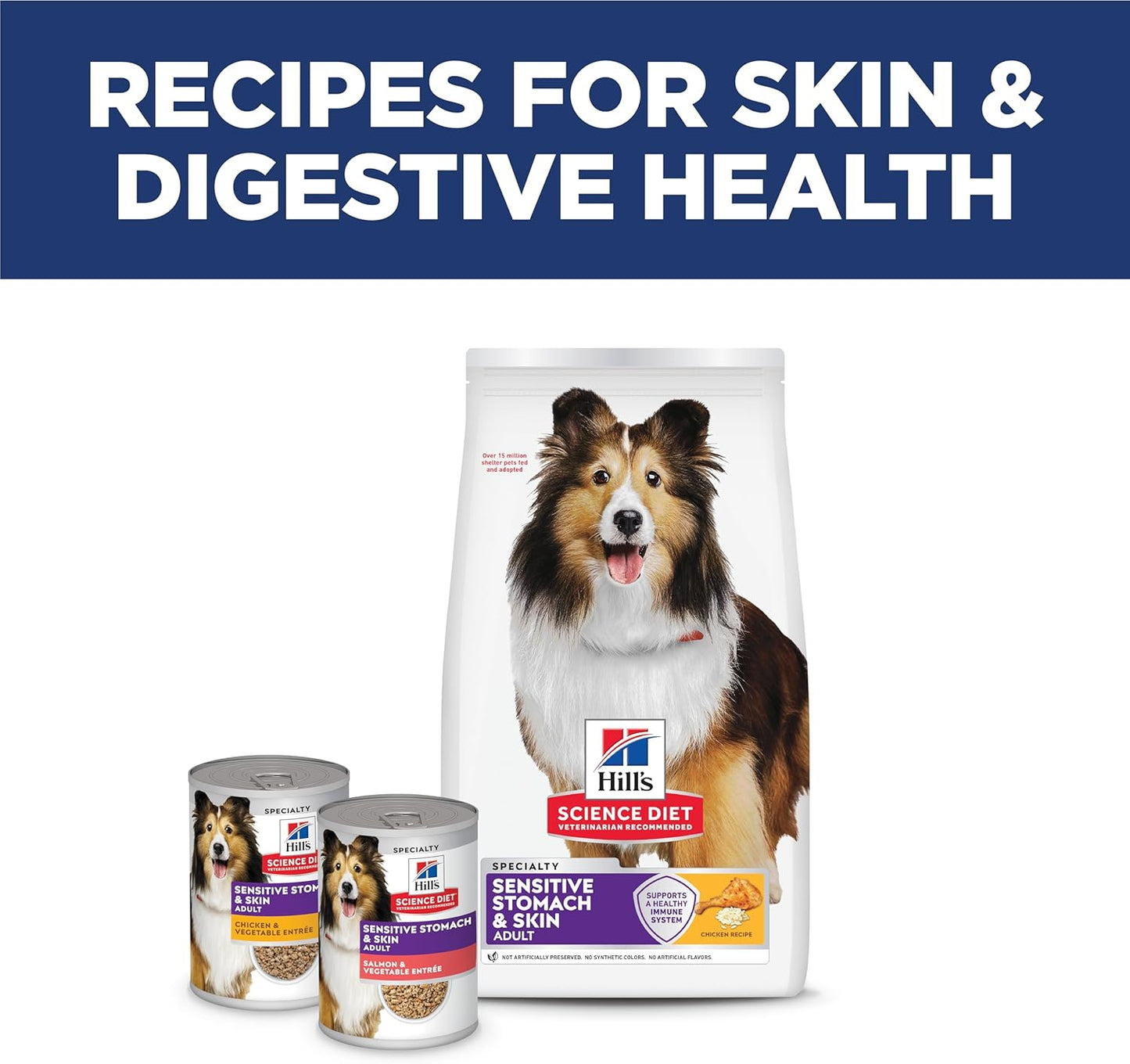 Hill's Science Diet comida para perros adultos, estómago sensib...