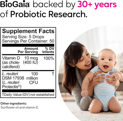 BioGaia ProTectis Gotas probióticas para bebés | Alivio de cólicos...