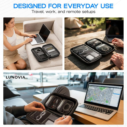 Lunovia Hard Shell Tech Organizer - Funda protectora de viaje para...