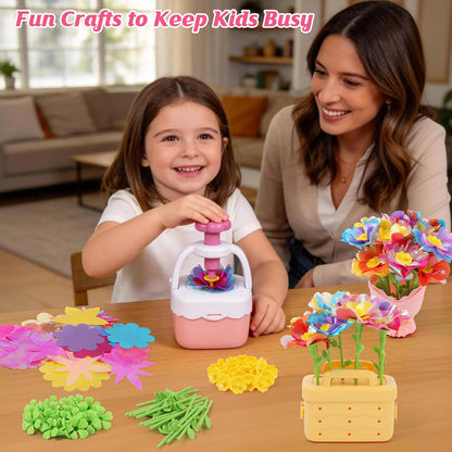 IQKidz Ramos de flores de juguete para niñas, kits de manualidades...