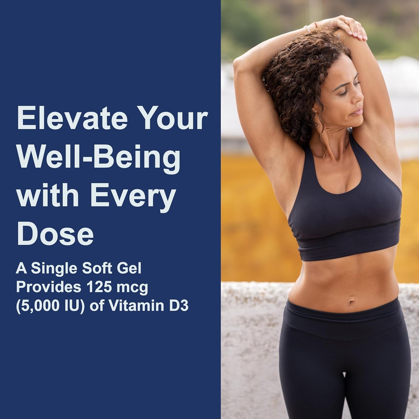 Carlson - Vitamina D3 5000 UI (125 mcg), salud ósea, salud muscular...