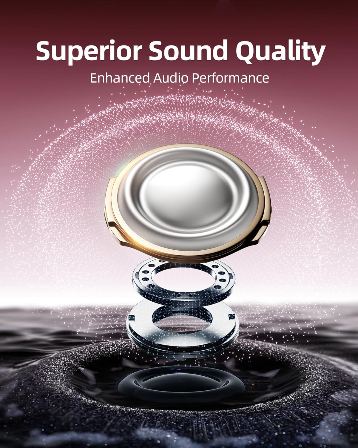 bmanl Auriculares Inalámbricos Bluetooth Audífonos Sobre la Oreja c...