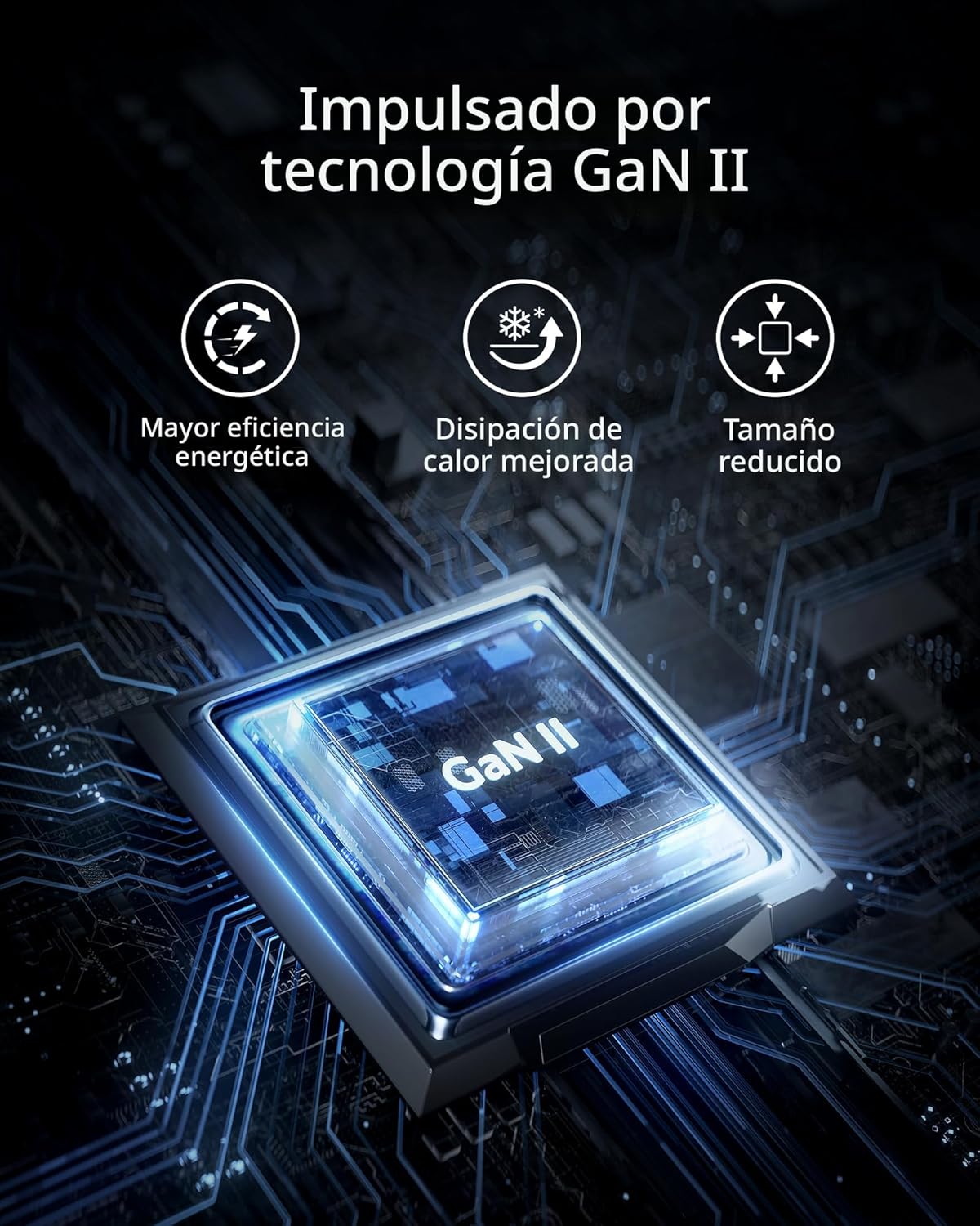 Anker Cargador 65 W 3 puertos rápido plegable USB C bloque