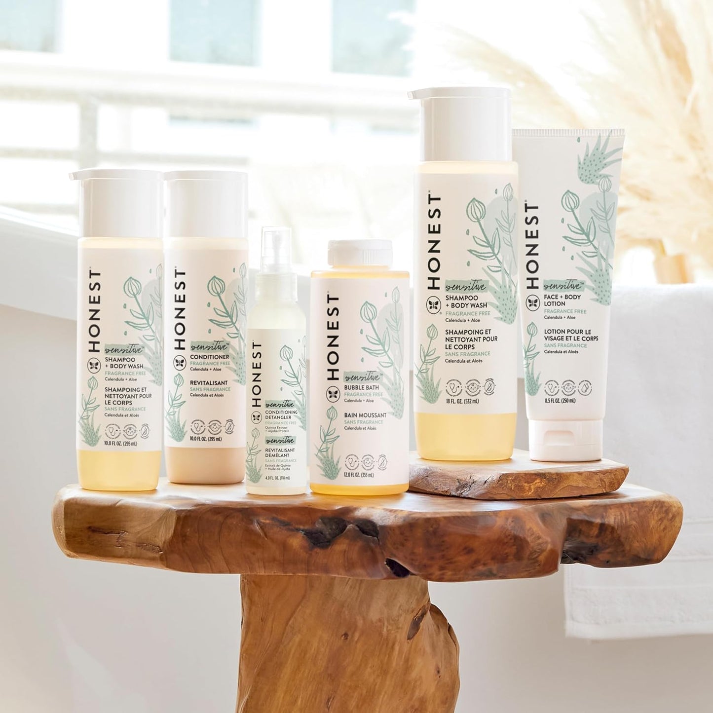 The Honest Company Acondicionador de cabello sin fragancia, desenre...