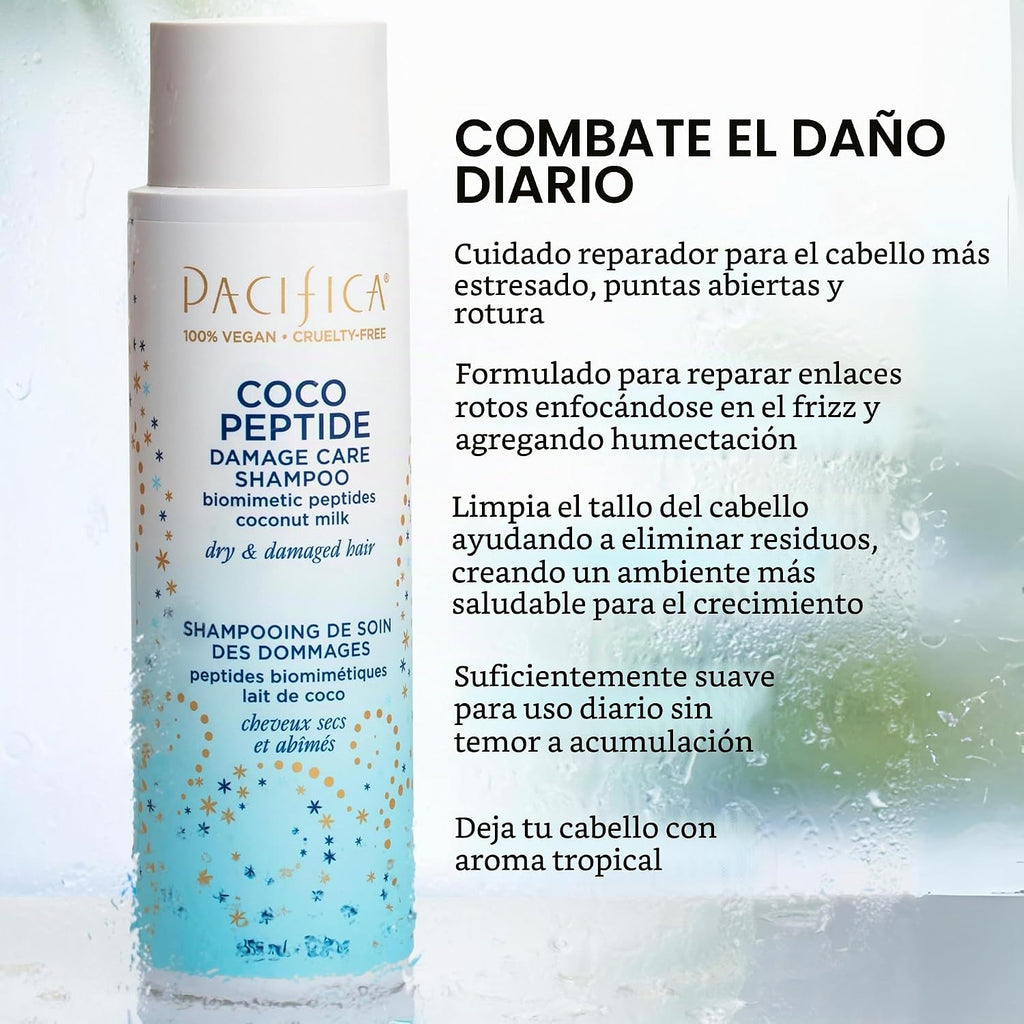 Pacifica Coco Peptide Damage Care Champú y Acondicionador Set \u201...
