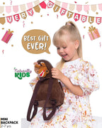 Naturally KIDS Mini mochila de dinosaurio marrón, regalo para niños...