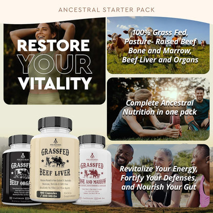 Ancestral Supplements Órganos de carne de res y variación de pila (...