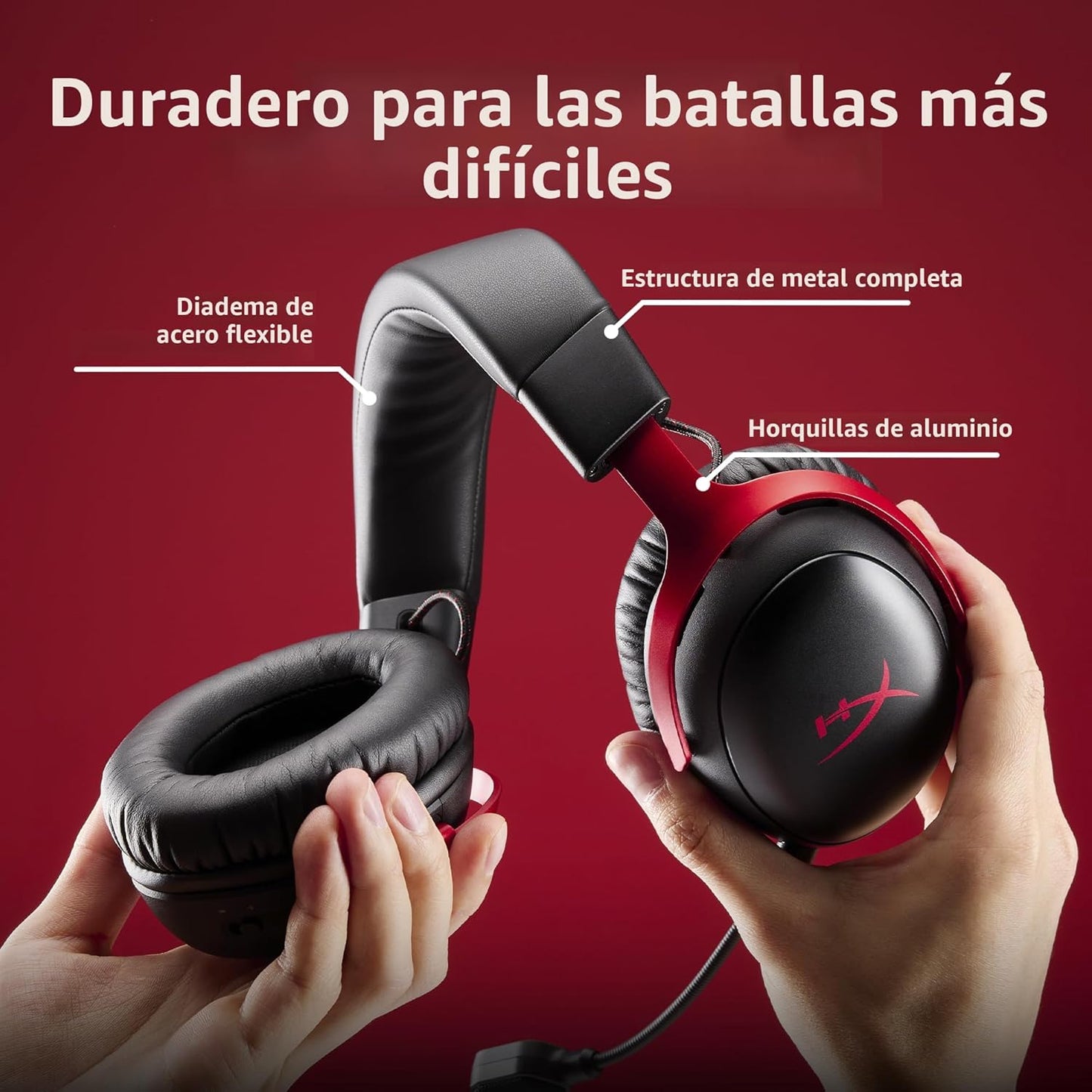 HyperX Cloud III S \u2013 Auriculares inalámbricos para juegos, 2.4...