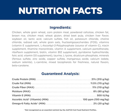 Hill\u2019s Science Diet Alimento seco para gatos de interior., Adulto