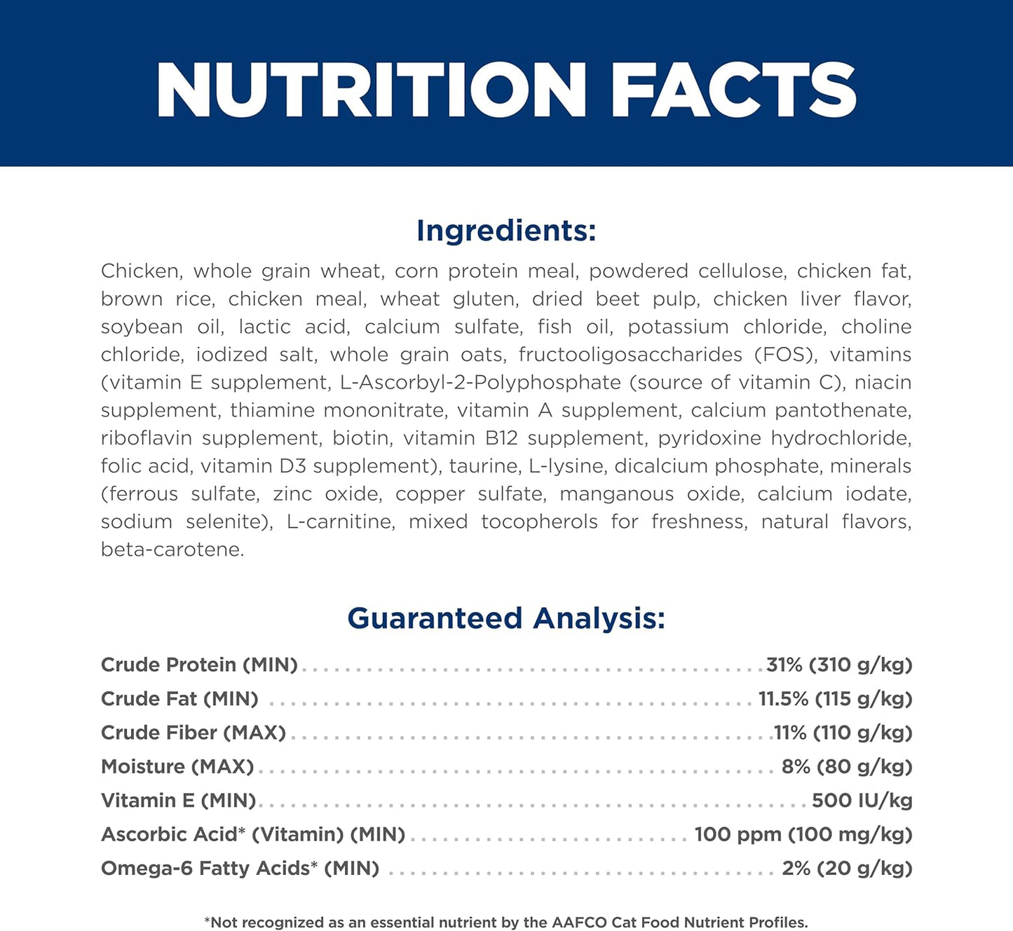 Hill\u2019s Science Diet Alimento seco para gatos de interior., Adulto