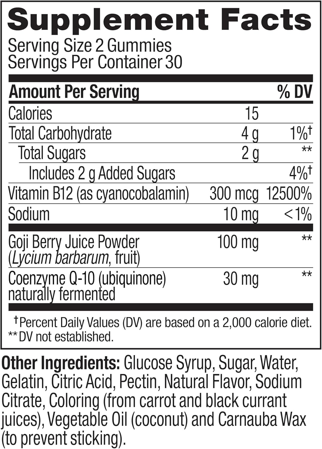 OLLY Daily Energy - Gomitas sin cafeína, vitamina B12, CoQ10, bayas...