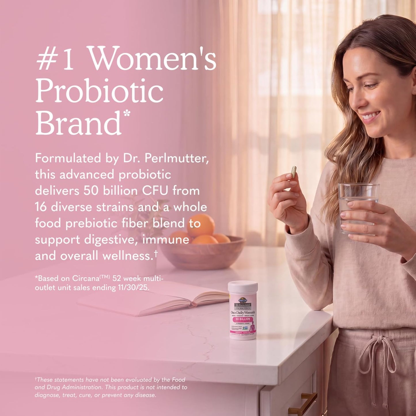 Probiotico Jardín de vida, suplemento para las mujeres, Formulado u...