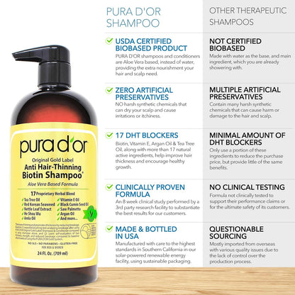 Pura D 'or Deep Hidratante Acondicionador Cabello Seco Tratamie...