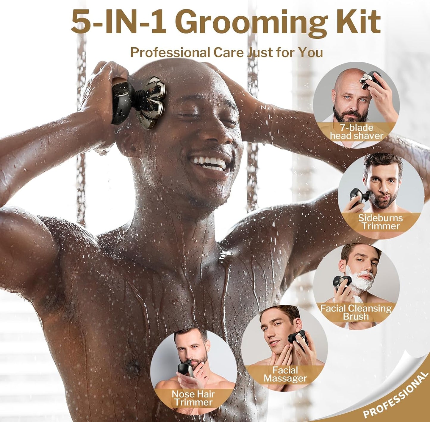 SHPAVVER ETHUP Afeitadoras de cabeza para hombres calvos: Maquinill...