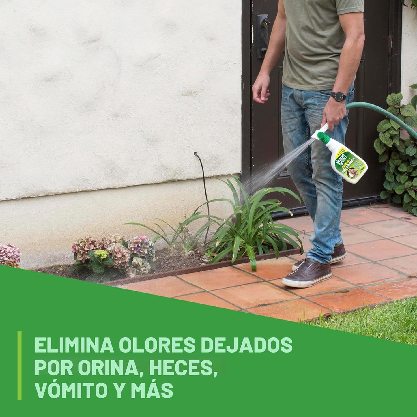 Simple Green Eliminador de olores al aire libre para mascotas, perr...