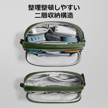 tomtoc Estuche organizador de viaje para electrónicos, resistente a...