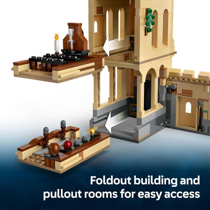 LEGO Harry Potter Castillo de Hogwarts: Lecciones de Vuelo Juguete de Construcción - Juguete de Mago para Niños y Niñas, Fanáticos de Harry Potter, Edades 9+ - Idea de Regalo para Cumpleaños - 76447