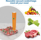 40 bolsas selladoras al vacío para alimentos con válvula de aire, b...