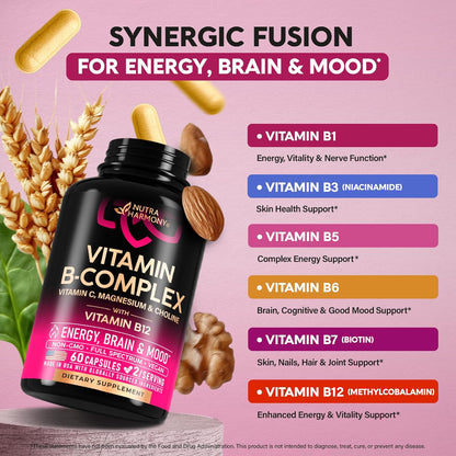 Complejo de vitamina B para hombres y mujeres \u2013 Riboflavina B2...