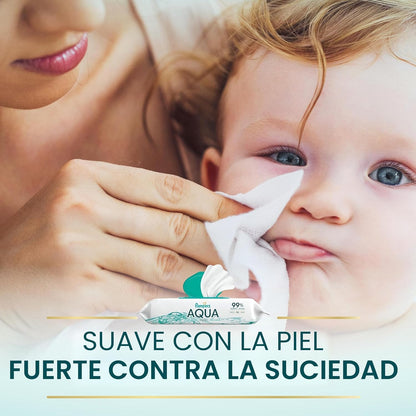 Pampers Toallitas para bebé Aqua Pure, toallitas a base de agua al...