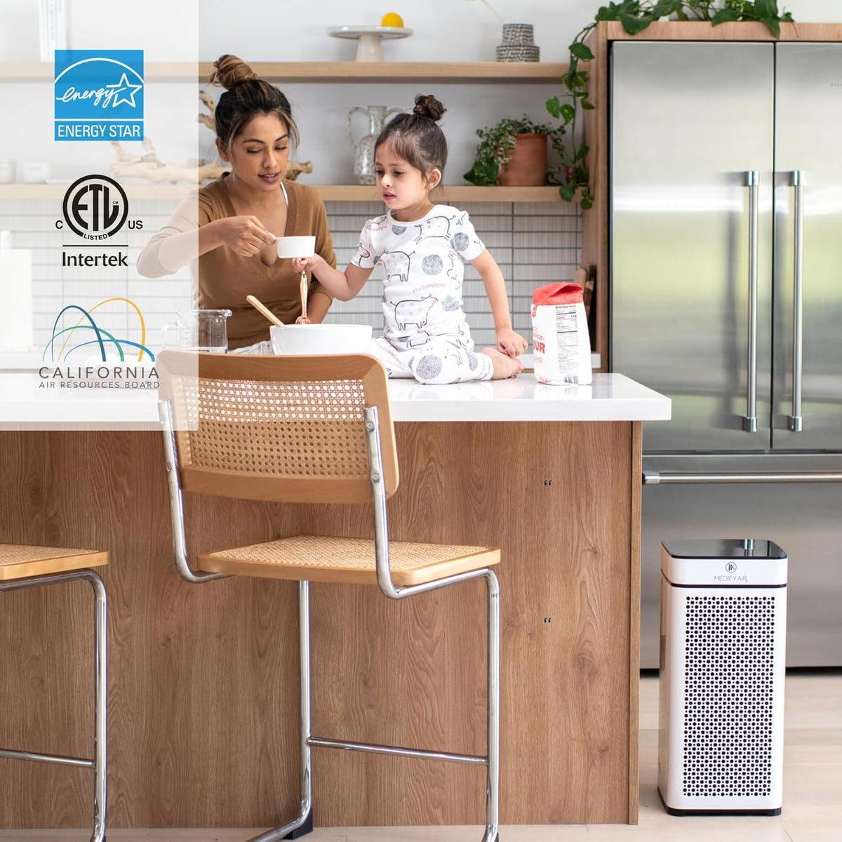 Medify MA-40 - Purificador de aire con filtro HEPA | Cobertura de 1...