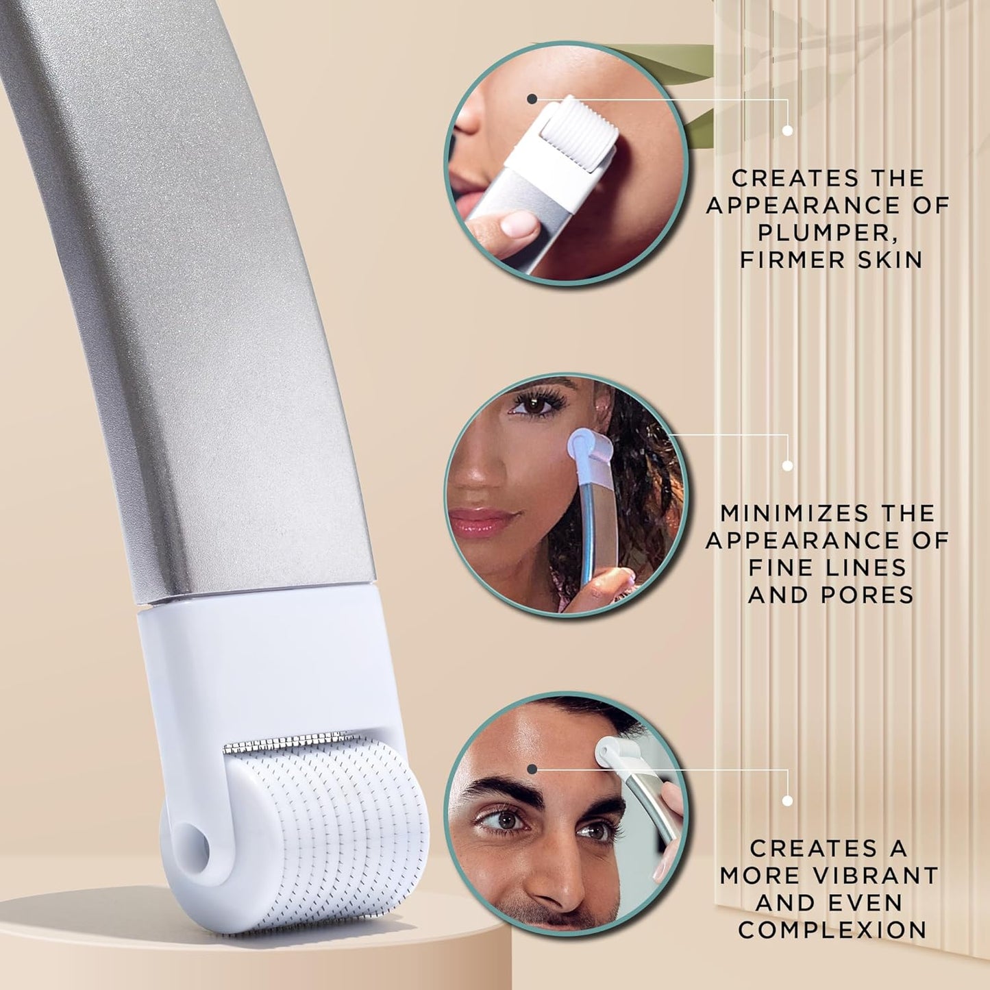 StackedSkincare Microneedling - Herramienta de refinación de piel c...