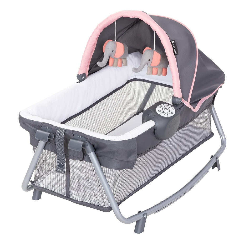 Baby Trend - Cuna Lil Snooze Deluxe III, color rosa