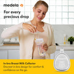 Medela in-Bra - Colector de leche materna, diseño a prueba de fugas...