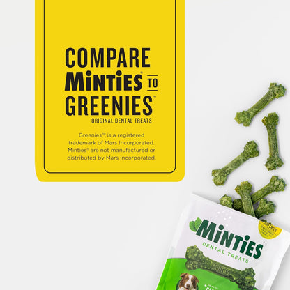 Minties - Masticables dentales para perros medianos, recomendados p...