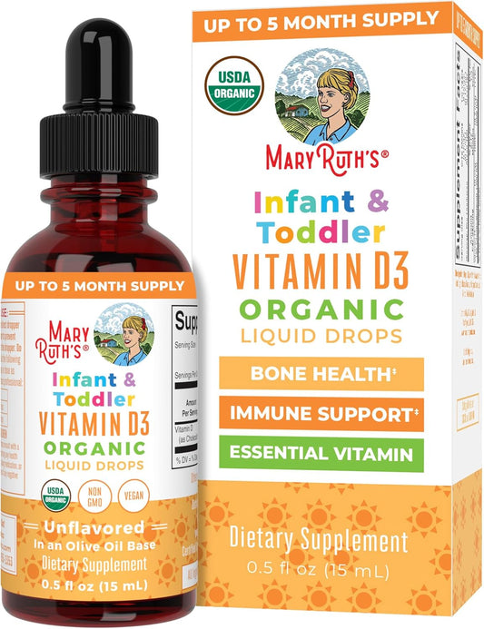 MaryRuth Organics Gotas de Vitamina D USDA Orgánica | Vitamina D3 L...