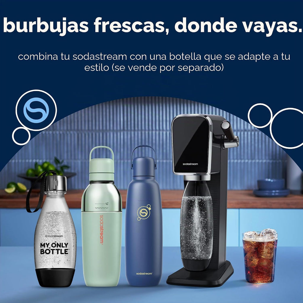SodaStream - Máquina de agua con gas ART | PAQUETE DE VALOR | Siste...