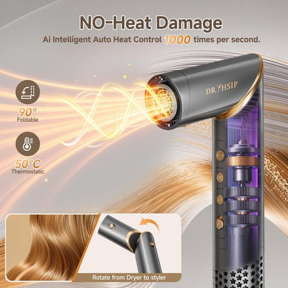 AVENHO Estilizador de Cabello con Aire Envolvente 8 en 1 y Cepillo...