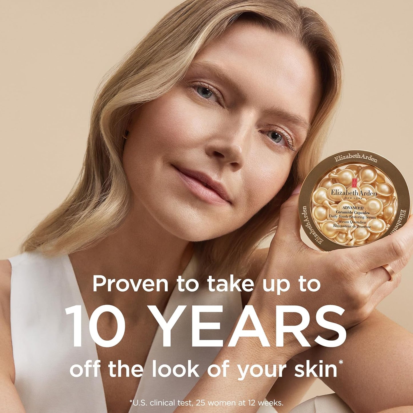 Elizabeth Arden Cápsulas de Suero Facial con Ceramida Avanzada, Reg...