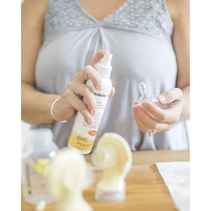 Medela Extractor de leche de limpieza rápida y accesorio desinfecta...
