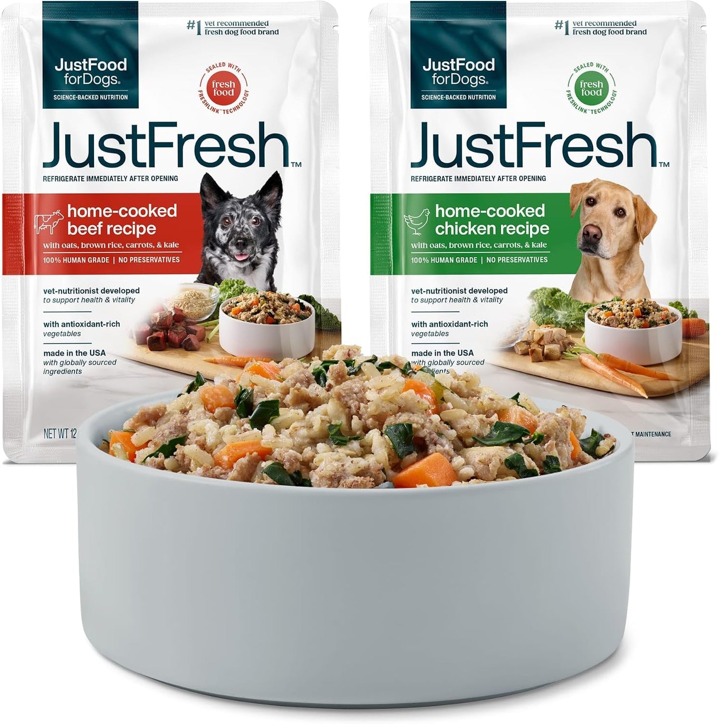 JustFoodForDogs JustFresh - Alimento húmedo para perros, comidas fr...