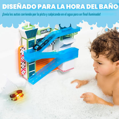 Tub Works® Splash Wheels™ Bathtime Raceway Car Ramp Toddler Bath To...
