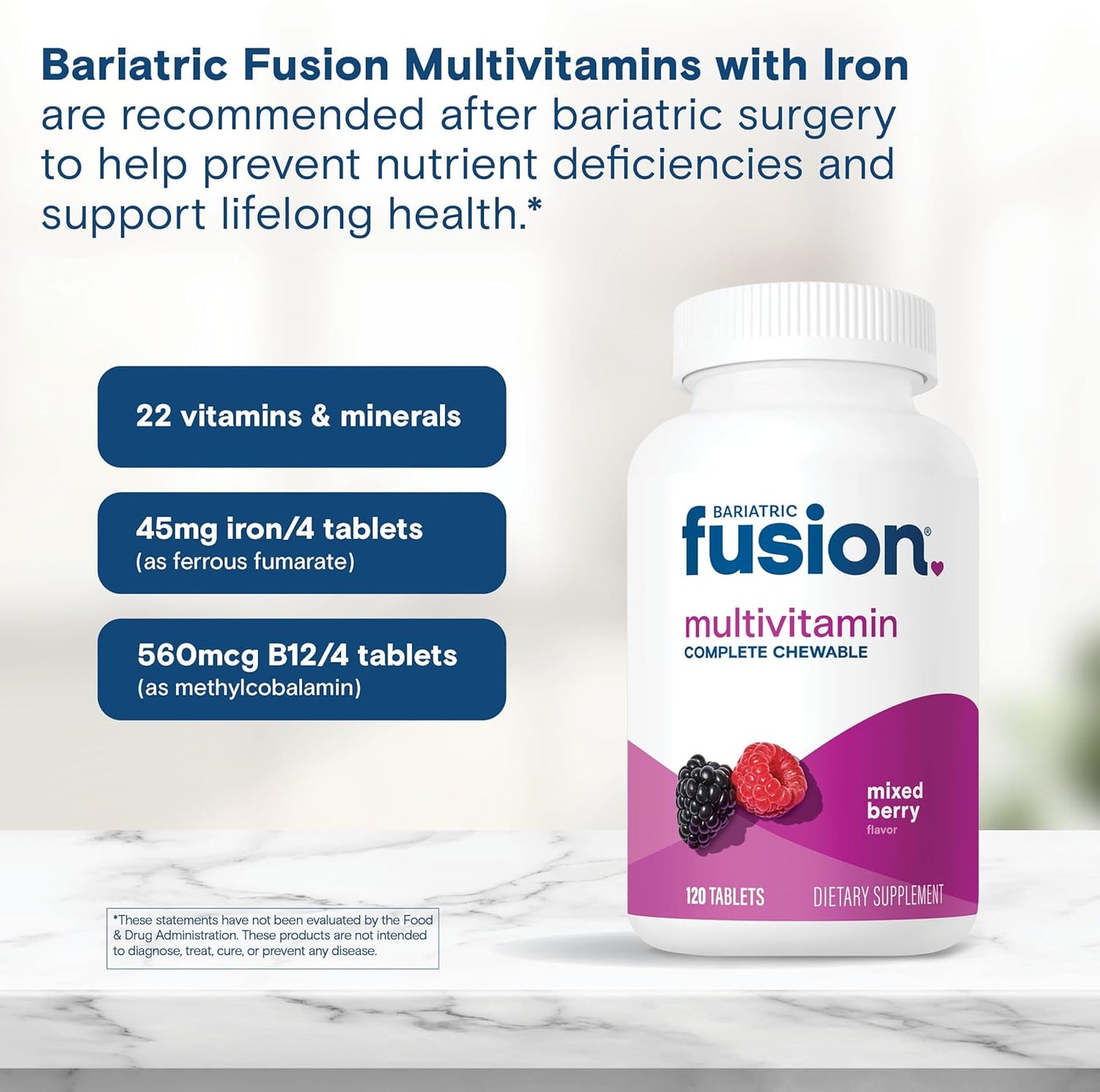 Fusion Completo para personas con sobrepeso Chewable Multivitamin N...