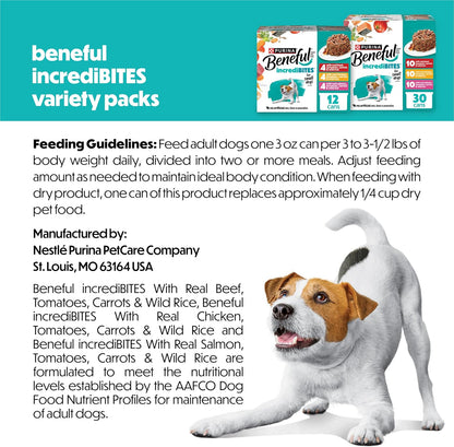 Beneful Purina - Paquete variado de alimentos húmedos para perros d...