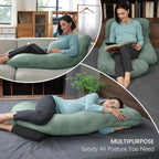 MOON PARK - Almohadas de embarazo para dormir - Almohada de materni...