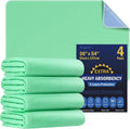 Paquete de 4 protectores lavables de absorción extra fuerte de 36&#...