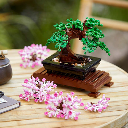 LEGO Botanicals Juego de Construcción de Árbol Bonsái - Plantas de Árbol Bonsái Artificial para Decoración del Hogar, Adultos de 18+ Años - Plantas Artificiales, Falsas para Mesa, Escritorio, Oficina