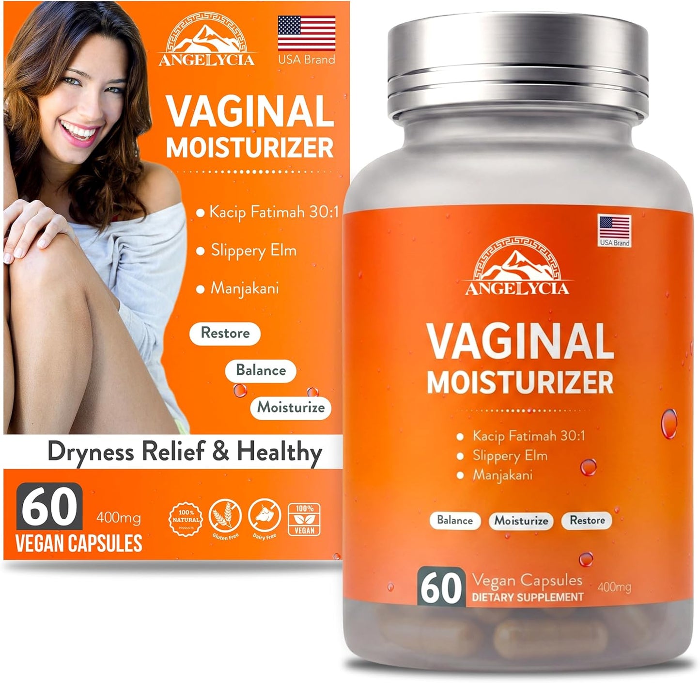 ANGELYCIA Píldoras humectantes vaginales probióticas naturales para...