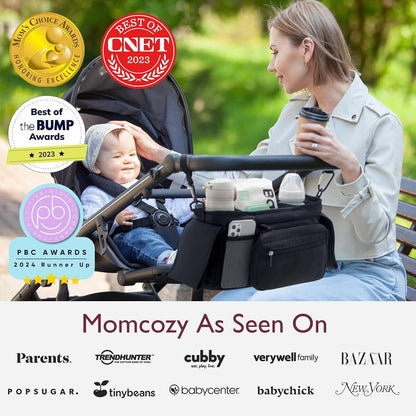 Momcozy - Organizador universal para cochecito con portavasos aisla...
