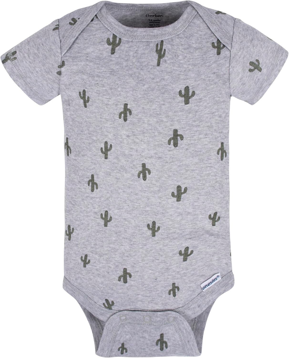 Gerber Mamelucos Bodies unisex de manga corta para bebé, paquete de 8