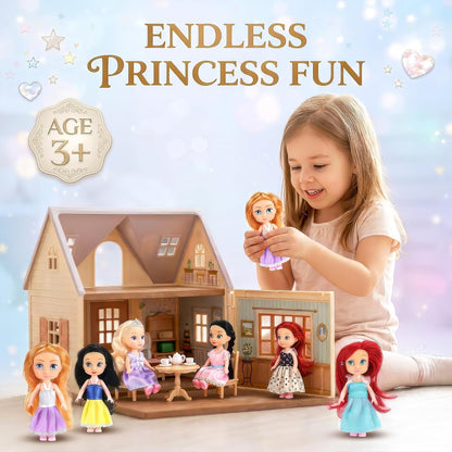Liberty Imports Paquete de 12 Muñecas Pequeñas de Princesa Real - J...